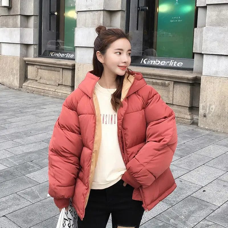 LOVEMI  WDown jacket Red / XS Lovemi -  Fashion Short Cotton Coat Ladies Small Padded Jacket