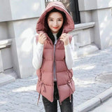 LOVEMI WDown jacket Rubber red / XL Lovemi -  Hooded fashion zip pleated cotton coat