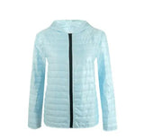 LOVEMI WDown jacket Sky blue / XL Lovemi -  New long-sleeved slim coat jacket