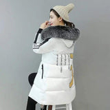 LOVEMI WDown jacket White / 2XL Lovemi -  Winter new women's cotton suit Korean Slim long section down