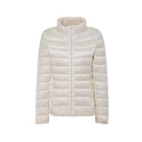 LOVEMI WDown jacket White / 2XL Lovemi -  Women's stand-up collar slim light down jacket