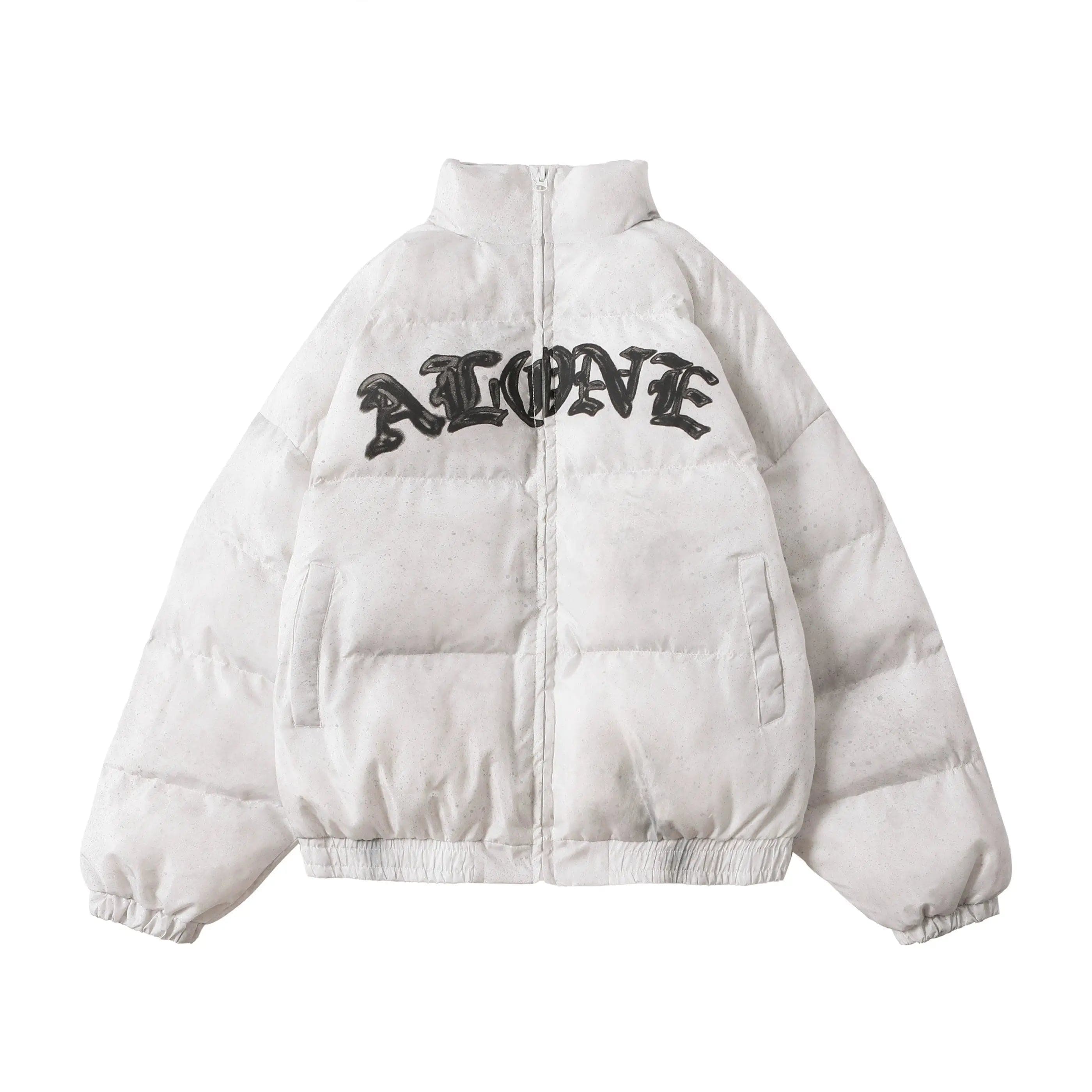 LOVEMI  WDown jacket White / L Lovemi -  Hip Hop Street Thickened Loose Fried Street Coat