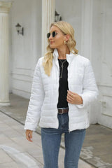 LOVEMI WDown jacket White / S Lovemi -  Women's Cotton-padded Jacket Printing