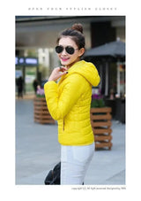 LOVEMI WDown jacket YELLOW / M Lovemi -  Winter coat with padded cotton hood