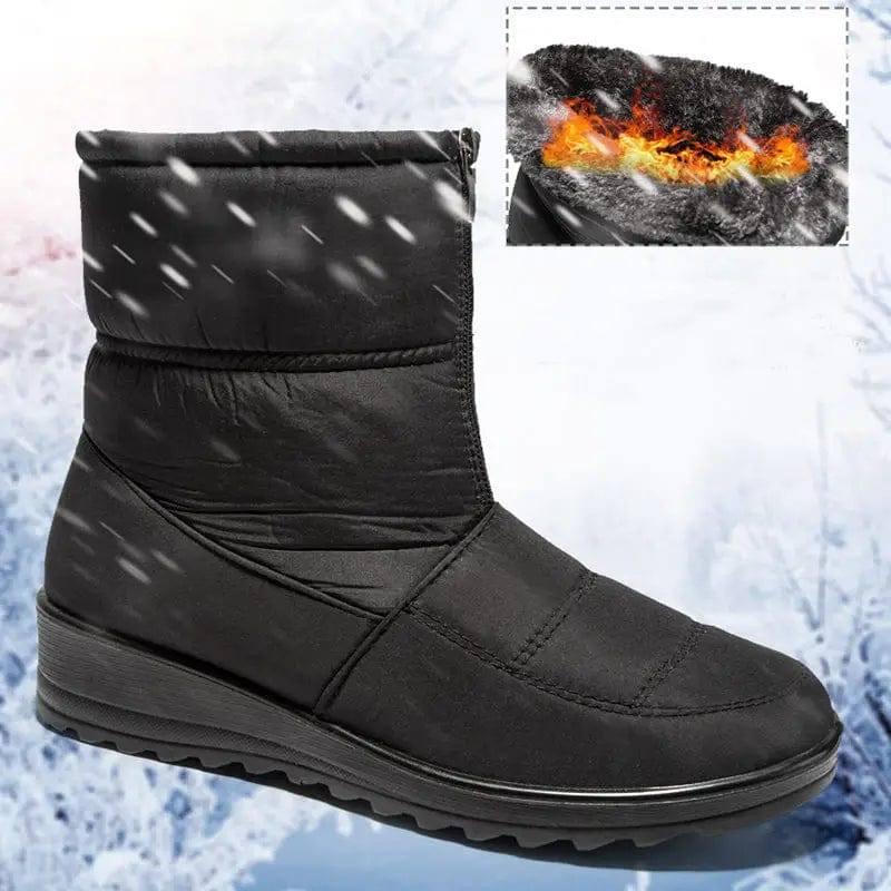 Winter Snow Boots For Women Warm Plush Platform Boots Shoes-10