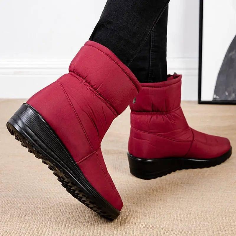Winter Snow Boots For Women Warm Plush Platform Boots Shoes-6