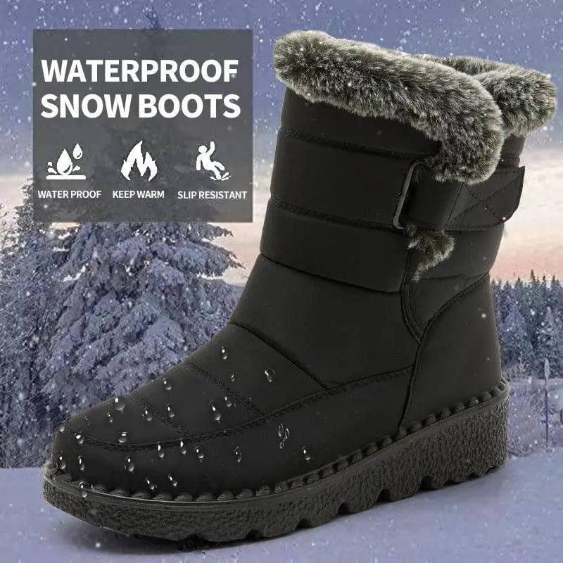 Winter Snow Boots Warm Plush Platform Boots Waterproof-1
