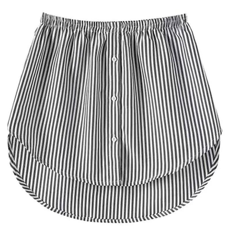 Women Girls Shirt Blouse Extender Adjustable Layering Faux-stripe-7