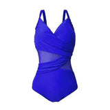 Women plus size Bikini-RoyalBlue-4