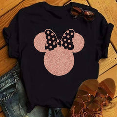 Women's Casual Mickey Tee-DS0179-HS-1