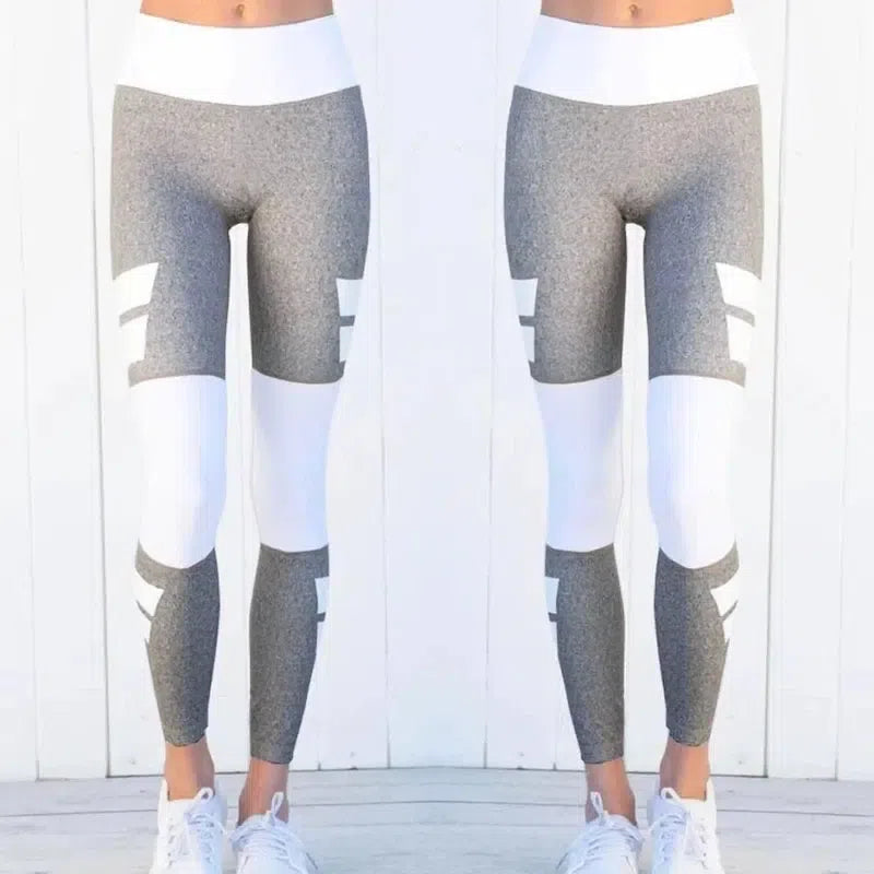 Women's Color Matching Yoga Fitness Yoga Pants-4