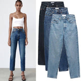 Women's Fashion Casual High Waist Jeans-1