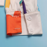 Women's Fashion Color Printed Shirt Suit Two-piece Set-8