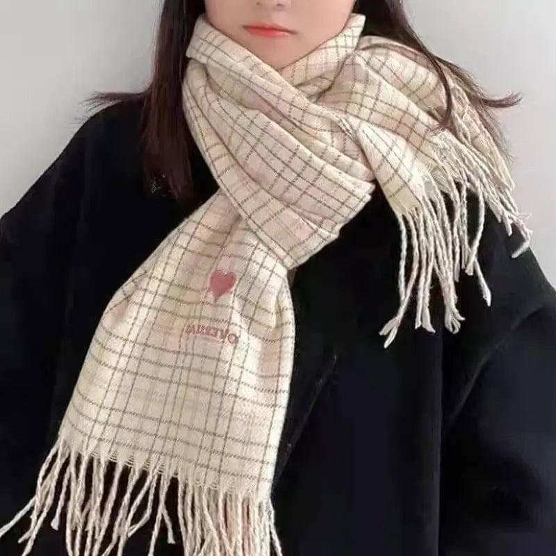 Women's Fashion Love Warm Faux Cashmere Shawl Scarf-1