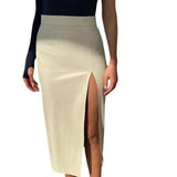 Women's Fashion Slim Fit Solid Skirt-6