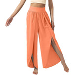 Women's Fashionable All-match Slimming High Waist Slit Yoga-Orange-13