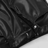 Women's Fashionable Leather High Waist Straight Skirt-5