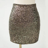 Women's Fashionable Sequins Hip Skirt-9