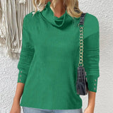 Women's Sweater Style Turtleneck Knitted Sweater-1