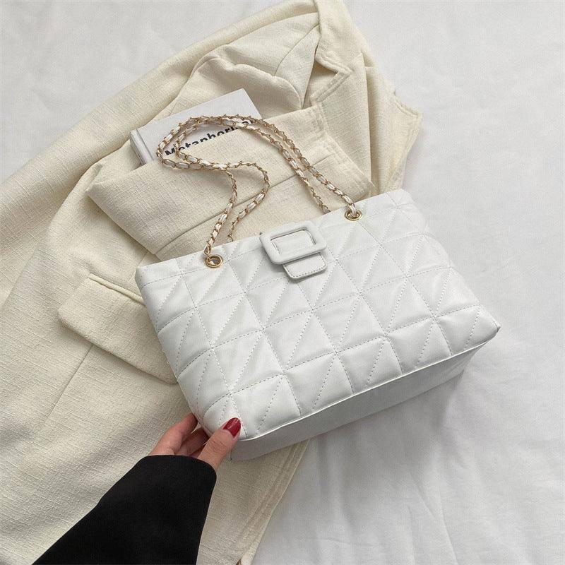 Women Shoulder Bags New Trendy Chic Chanel-style Rhombus Chain Bag-11