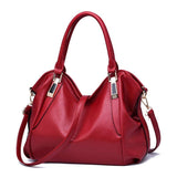 Women Totes Bag High Capacity Crossbody Shoulder Bags Soft-Wine red-5