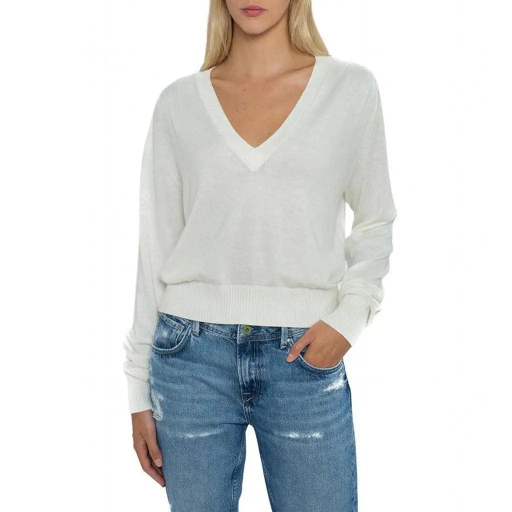 Pepe Jeans Clothing Sweaters white / M Pepe Jeans - MARTINA_PL701731